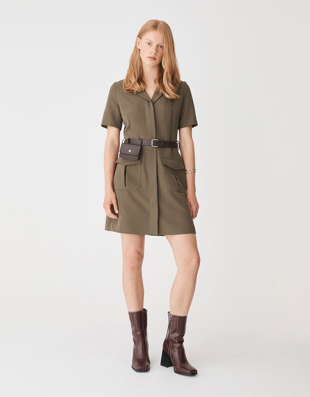 Forcast - Stevie Utility Mini Dress