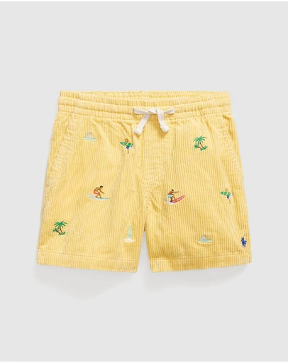 Polo Ralph Lauren - Polo Prepster Embroidered Corduroy Shorts - Babies-Kids