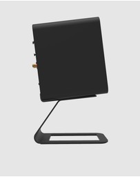 iWorld - Kanto SE4 Elevated Desktop Speaker Stands for Midsize Speakers - Pair, Black