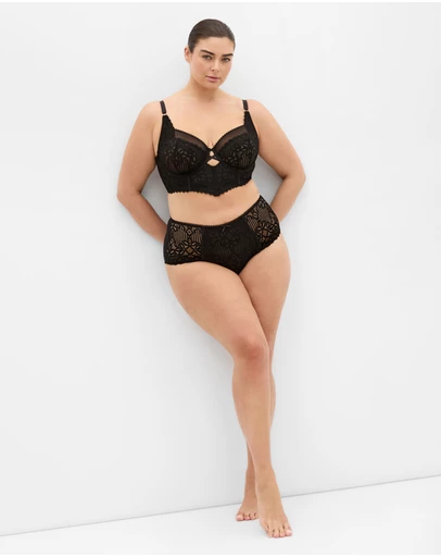 City Chic - Cassia Underwire Longline Bra