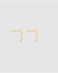 Ichu - Trio Star Studs, Gold