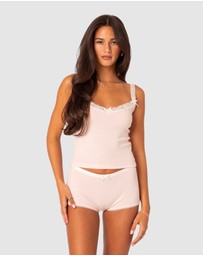 EDIKTED - Mariana Pointelle Tank Top