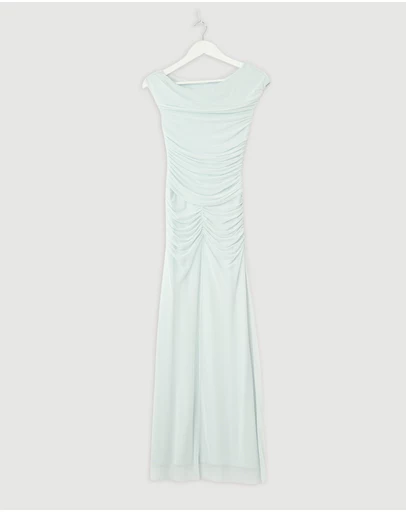 Revibe - Repaired Shona Joy Mira Off Shoulder Maxi Dress - AU 6