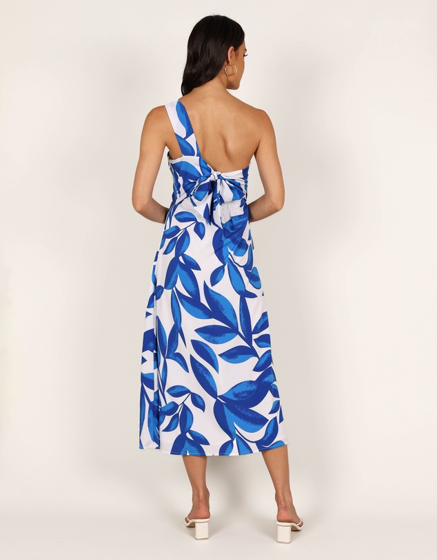 Petal & Pup - Freddie Midi Dress - White/Blue