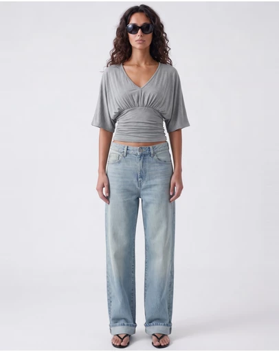 Style Addict - Sienna Top - Grey Marle