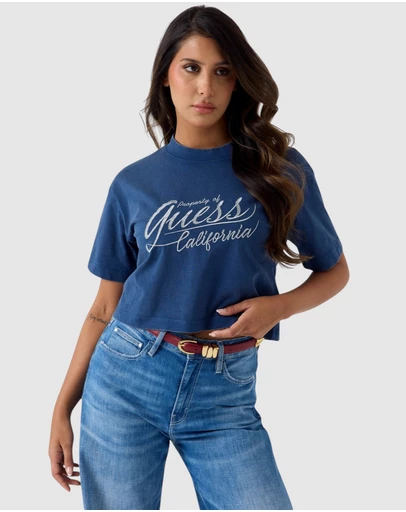 GUESS - Short Sleeve Effect Logo Tee