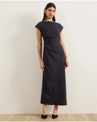 Atmos&Here - Talia Rouched Midi Dress