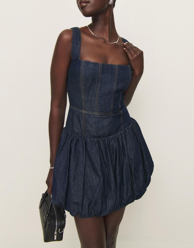 Reformation - Delia Denim Mini Dress