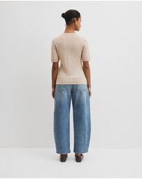 Country Road - Merino Short Sleeve Knit T-shirt
