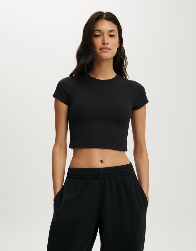 Cotton On Body Active - Ultra Soft Cropped Fitted Tshirt