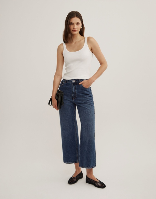 Witchery - Wide Leg Crop Jeans
