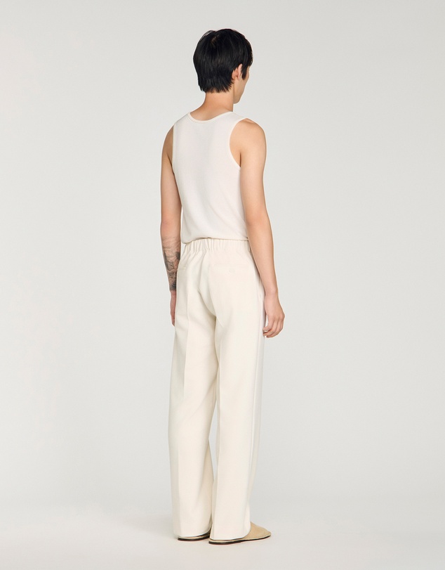 Sandro - Large Jersey Pants