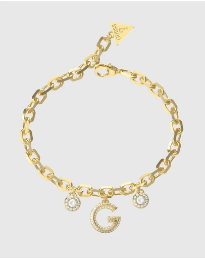 GUESS - Gold-Tone G Crystal Bracelet