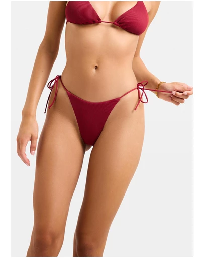 Subtitled - Rib Skinny Strap Tie Side Bottom