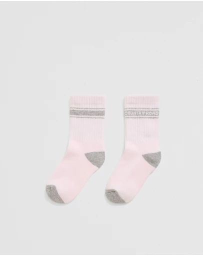 Country Road - Organically Grown Cotton Blend Cr Sport Crew Sock