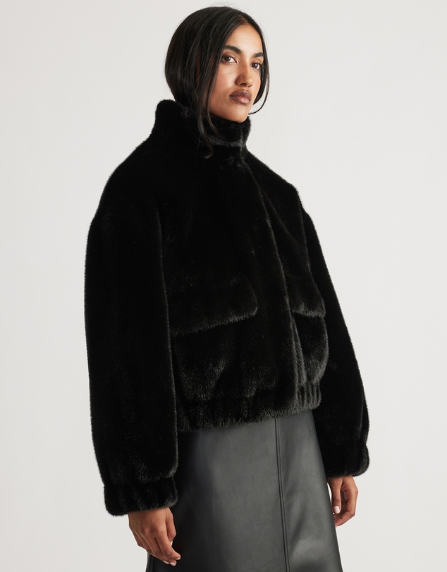 Decjuba - Saylor Faux Fur Bomber Jacket