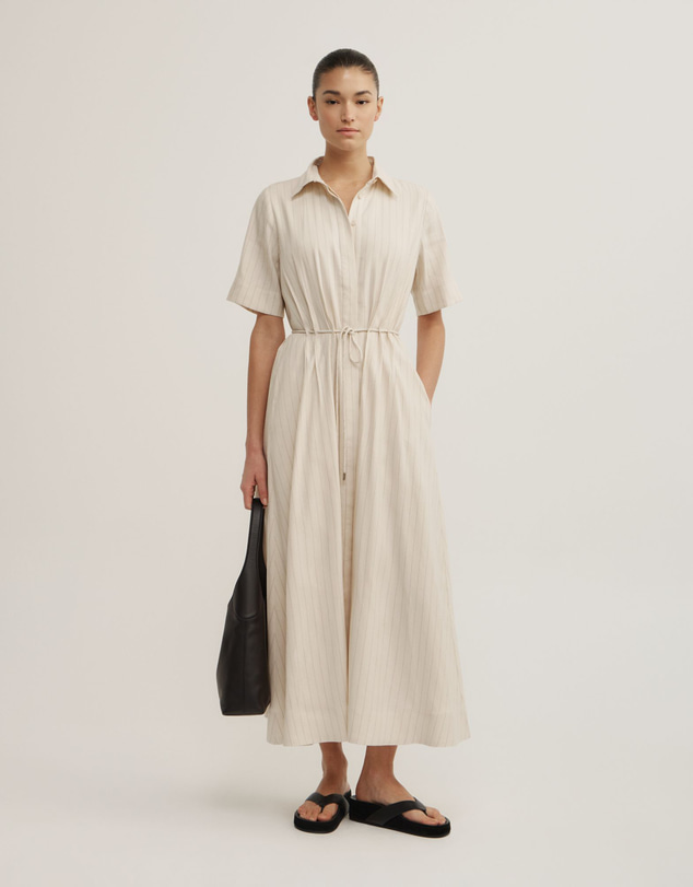 Witchery - Drawstring Shirt Midi Dress