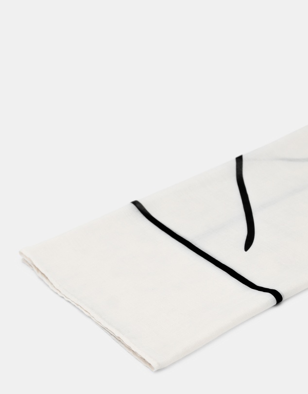 Morgan & Taylor - Olivia Light-Weight Scarf in Black & White