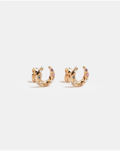 By Charlotte - Lucky Horseshoe Stud Earrings