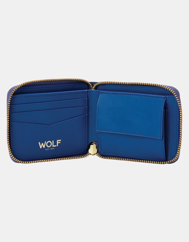 Wolf - Wolf Signature Range Zip Around Wallet Blue