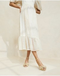 Loeffler Randall - Camellia Knot Mules with Ankle Strap