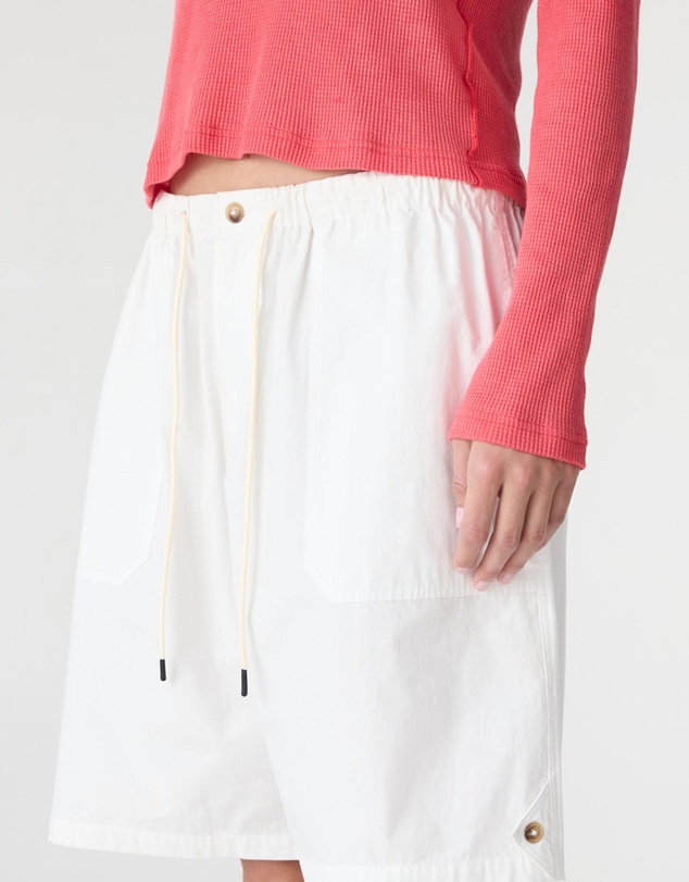 Bassike - Crushed Cotton Workwear Shorts