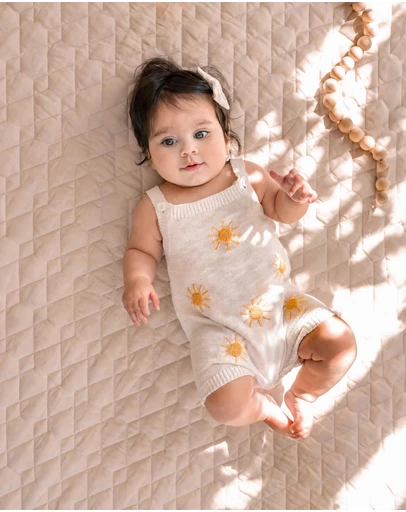Bebe by Minihaha - Scout Organic Knit Sun Overalls - Babies