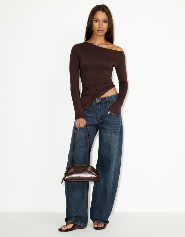 Dazie - Lily One Shoulder Asymmetrical Top