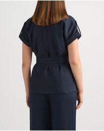 David Lawrence - Imogen Linen Belted Shirt