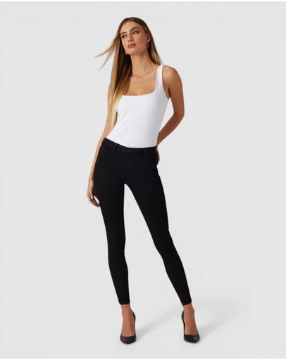 GUESS - Mid-Rise Annette Skinny Jeans