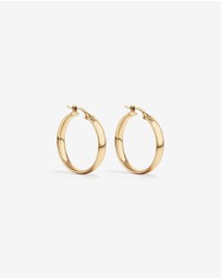 Michael Hill - 20mm Round Hoop Earrings in 10kt Yellow Gold
