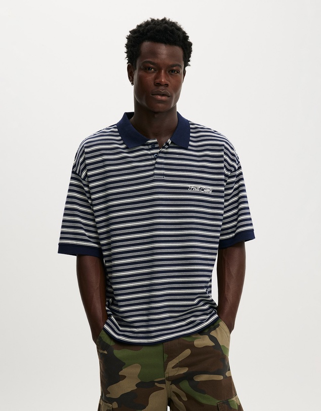 Cotton On - Box Fit Short Sleeve Polo