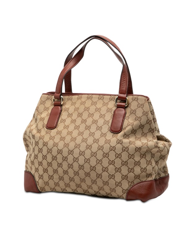 Gucci - Pre-Loved Medium GG Canvas Web Dressage Tote