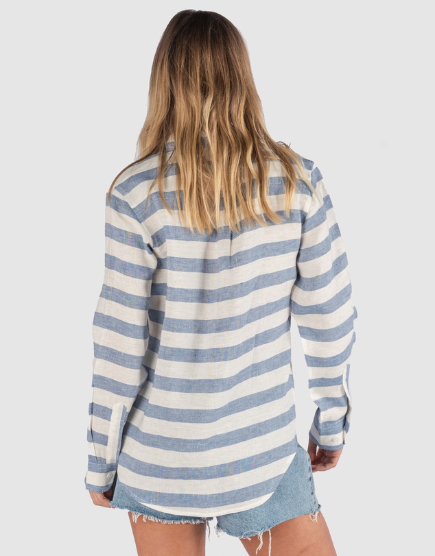 CAMIXA - IRIS Stripes Linen Shirt