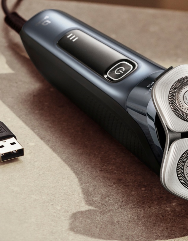 Philips - Philips Series i9000 Electric Shaver Clean Pod Incl - Taubenblau