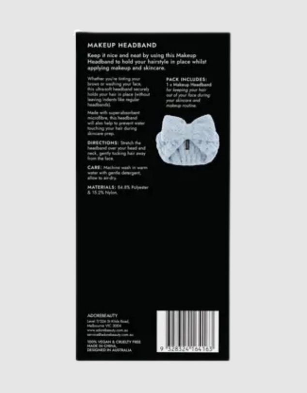 Adore Beauty - Makeup Headband - Blue LIMITED EDITION