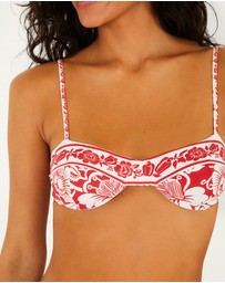Farm Rio - Cashew And Birds Underwire Bikini Top