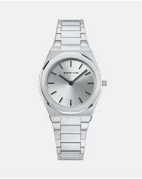 Bering - Ladies Classic Polished 32mm Silver Strap Watch