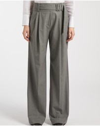 Marella - Check Wide Leg Trouser