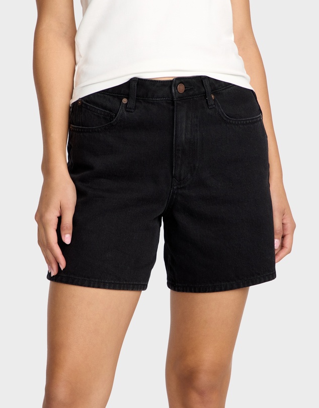 Volcom - Womens Stoned Boyfriend Long Denim Shorts