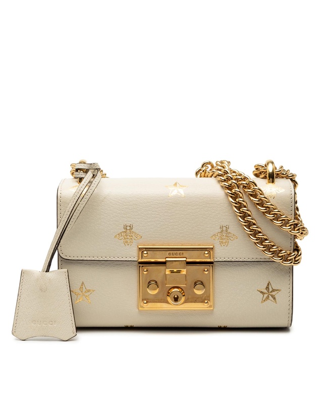 Pre-Loved by Azura Reborn - Pre-Loved Small Leather Bee Star Padlock Crossbody