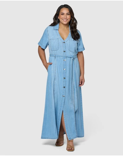 Indigo Tonic - Naomi Chambray Maxi Dress