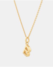 Michael Hill - B Initial Pendant in 10kt Yellow Gold