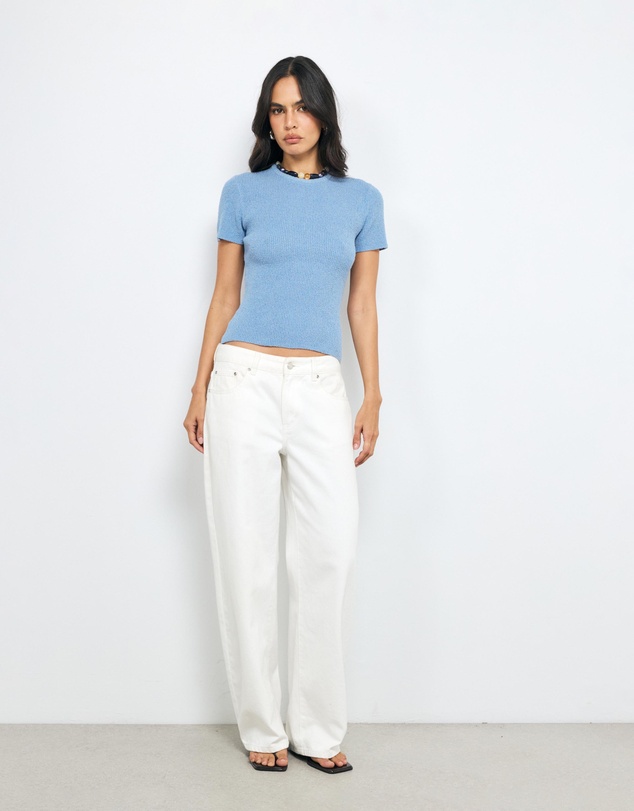 AERE - Vea Organic Cotton Textured Knit Tee