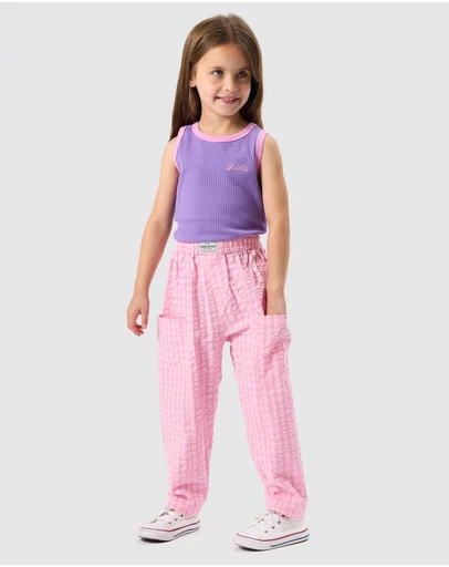 Goldie + Ace - Lightweight Gingham Kit Pocket Pants - Babies-Kids