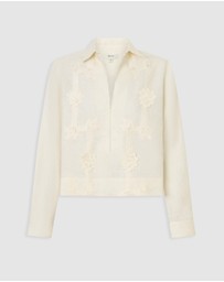 Oroton - Ribbon Trim Camp Shirt