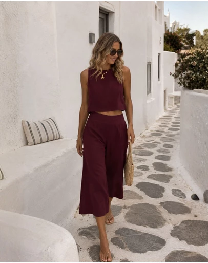 Esther & Co - Lizzo Top - Bordeaux