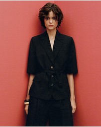 M.N.G - Argelia Linen-Blend Suit Bermuda Shorts