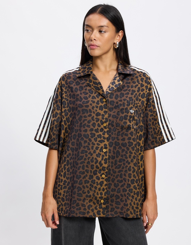 adidas Originals - Leopard Satin Shirt