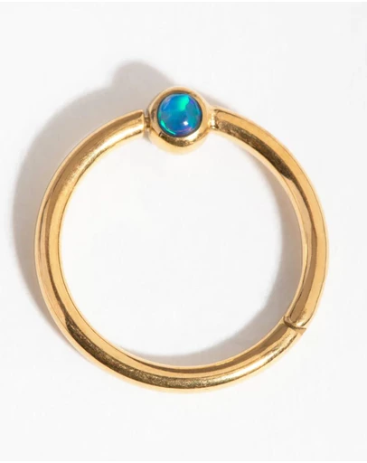 Lovisa - Titanium Gold Faux Opal Clicker Ring